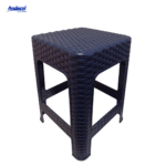 BUTACO TIPO RATTAN AZUL PETROLEO ANDECOL; - Imagen 3