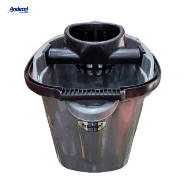 BALDE  ESCURRIDOR ANDECOL 15LT  C/RUEDA GRIS REF MP0362