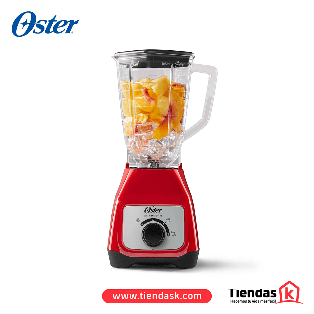 42.0077.png LICUADORA KALIMAN OSTER ROJA VASO PLASTICO REF BLSTKAP-RRD-013 - Imagen 1