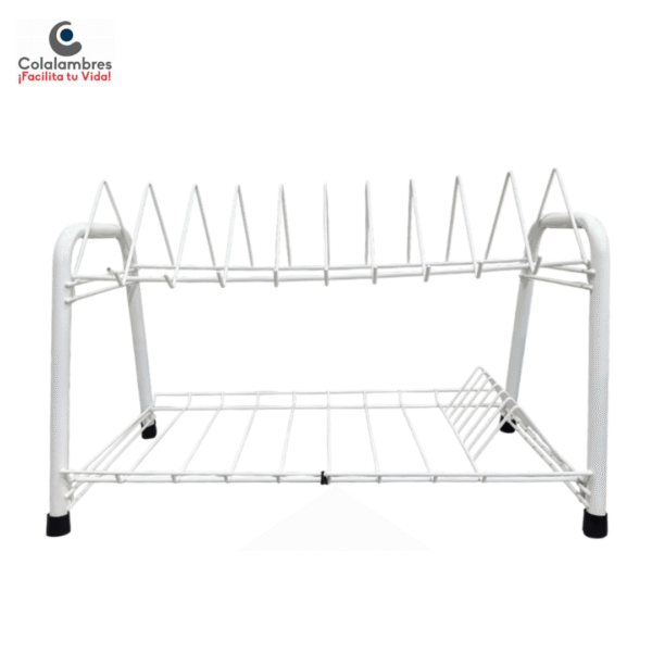 LOCERO DE TUBO 2 NIVELES COLOR BLANCO REF 008 COLALAMBRES