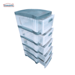 PRACTIMUEBLE DUBAI 5 NIVELES DUBAI TRANSP-GRIS PRODEHOGAR 390ORR5N24 - Imagen 2