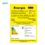 ESTUFA REF 4343 CONTINENTAL GAS 4 PT LUJO A INOX Q.ES GP GRIS - Imagen 2