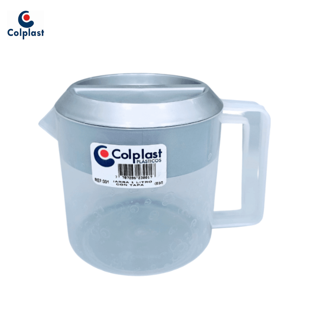 VUV.png JARRA 1 LT CON TAPA COLPLAST REF 001 - Imagen 1